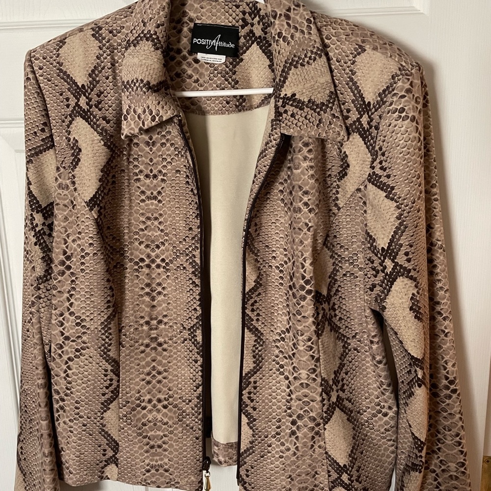 Vintage Snakeskin Blazer